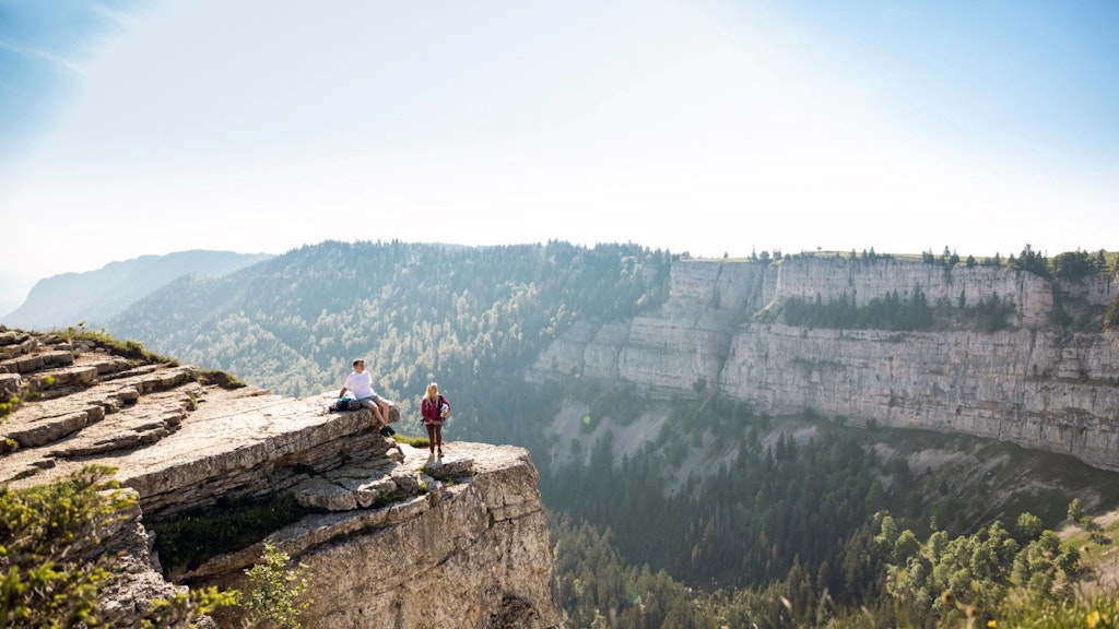 O Creux du Van no cantão de Neuchâtel