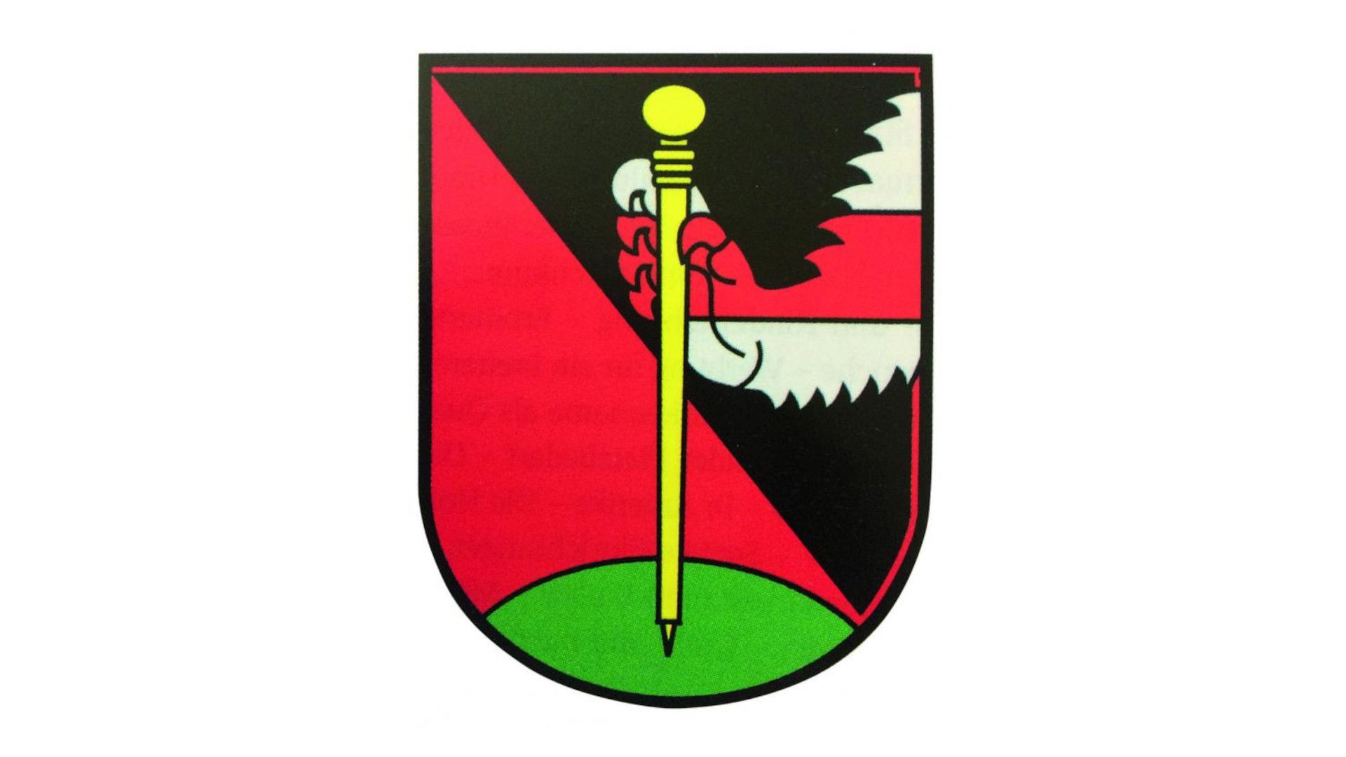 Wanders Wappen. Georg Wander liess als neues Mitglied der Berner Burgergemeinde ein Familienwappen gestalten: Berner Farben, ein Wanderstab und eine Löwenpranke, das hessische Wappentier, das auf Wanders Herkunft verweist.