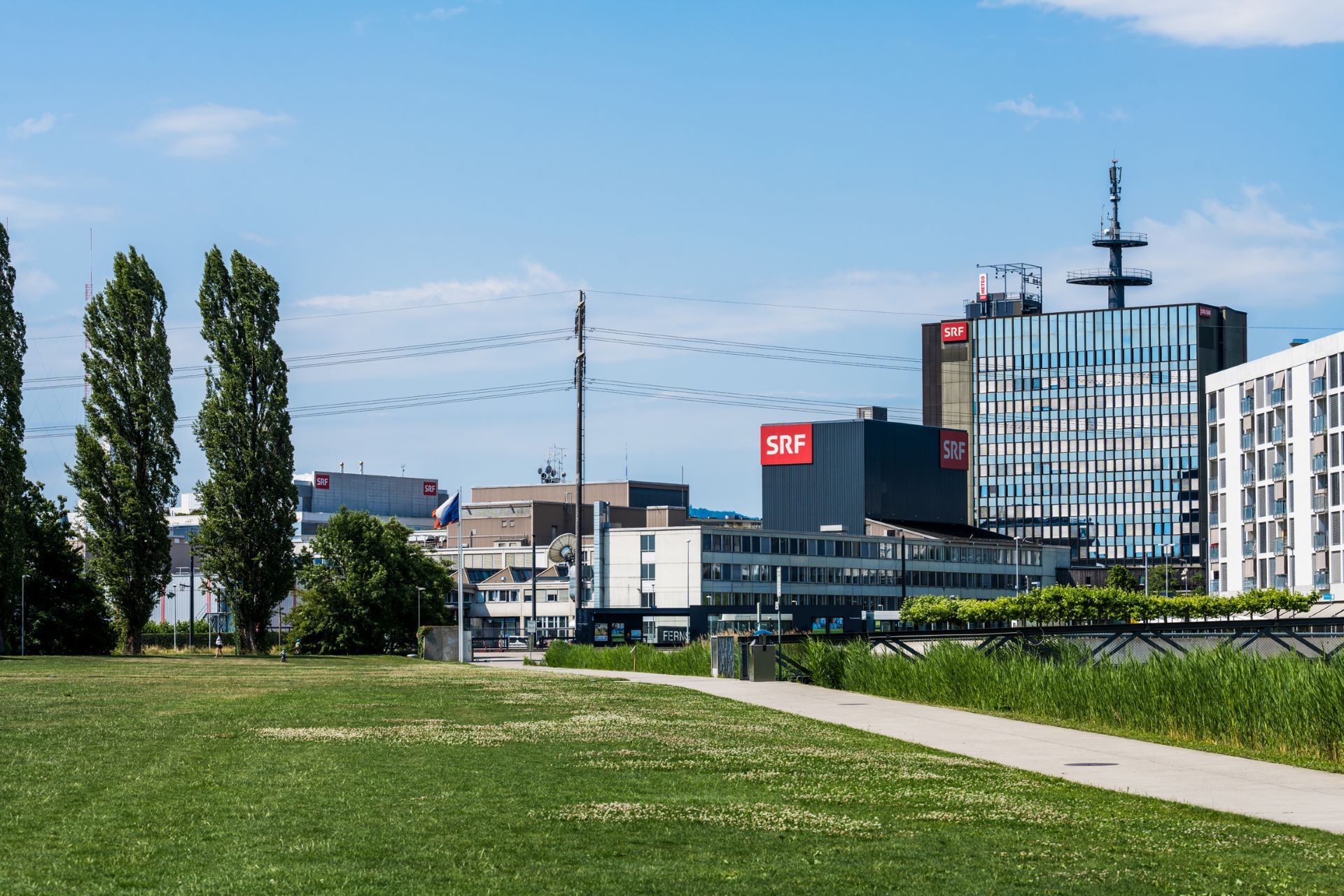 Campus Leutschenbach, Blick vom Glattpark.