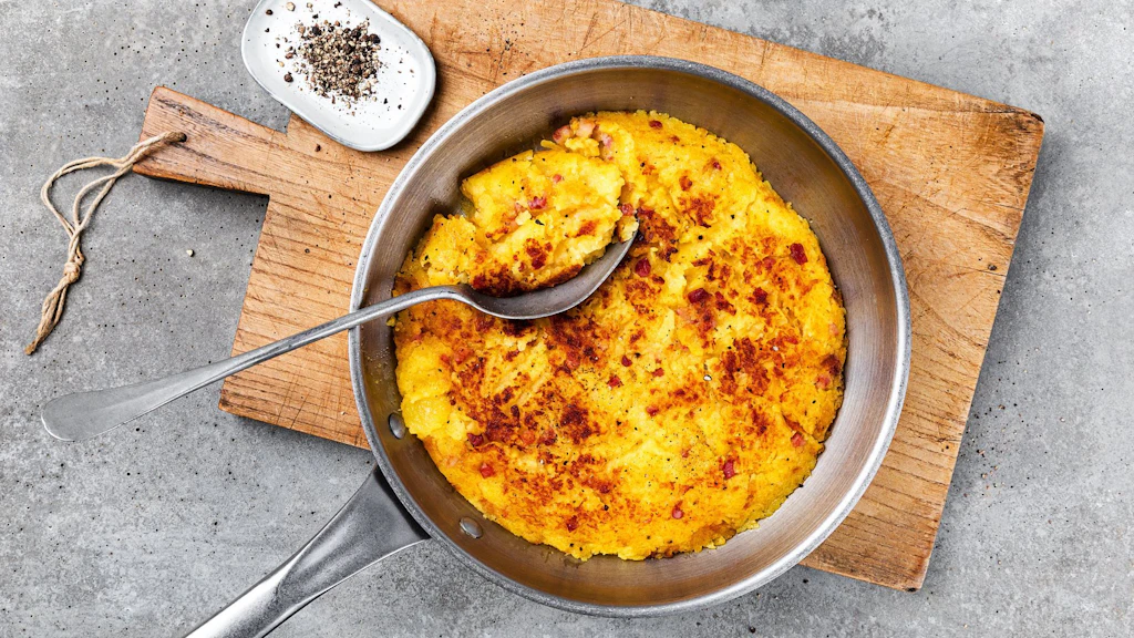 Rösti, a kind of potato cake.