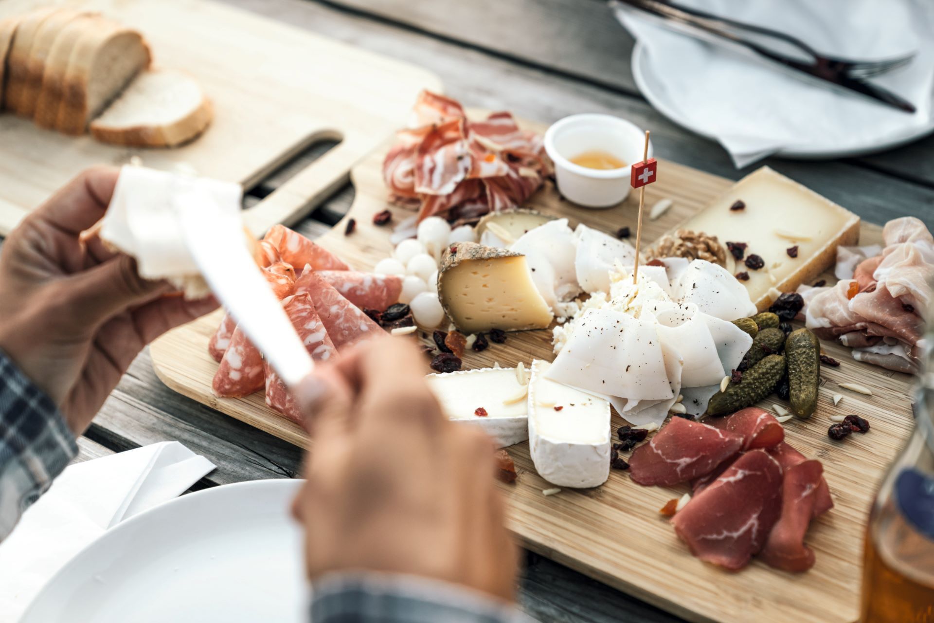 Various types of food