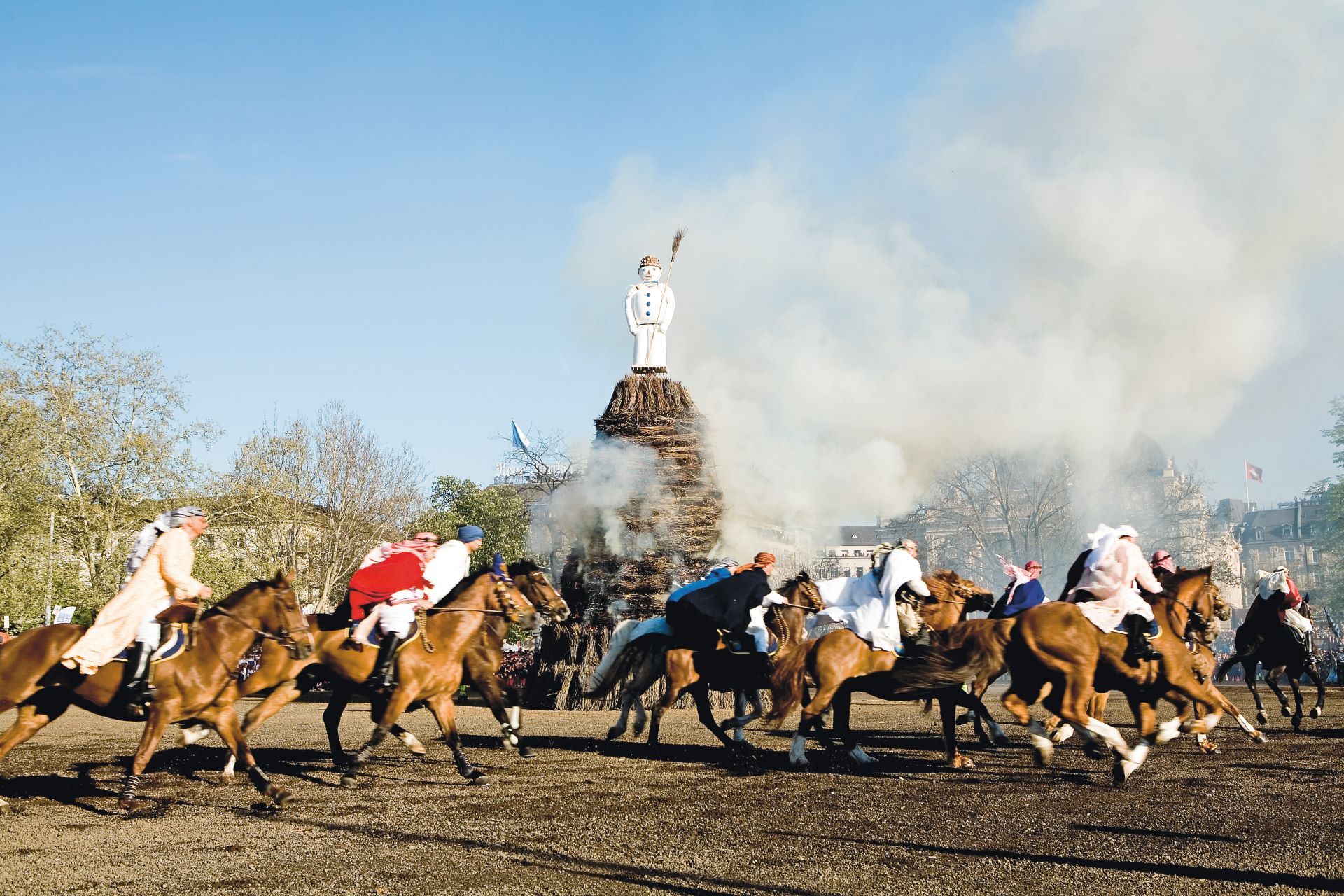 チューリヒの燃えるベーグ