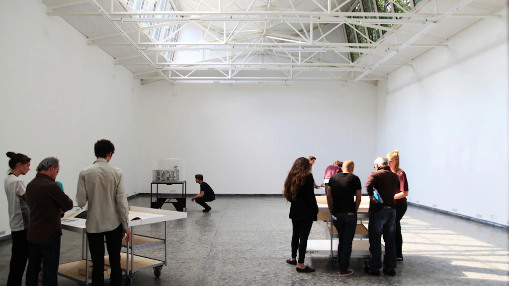 Ateliê na Biennale de Veneza com visitantes